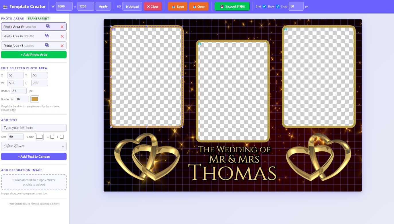 Template Creator screenshot